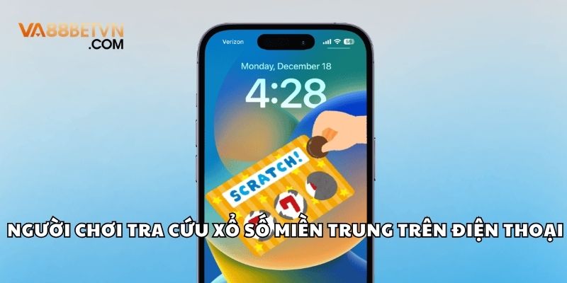 Người chơi tra cứu kết quả xổ số miền Trung trên điện thoại