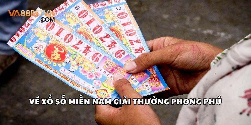 Vé Xổ số miền Nam giải thưởng phong phú